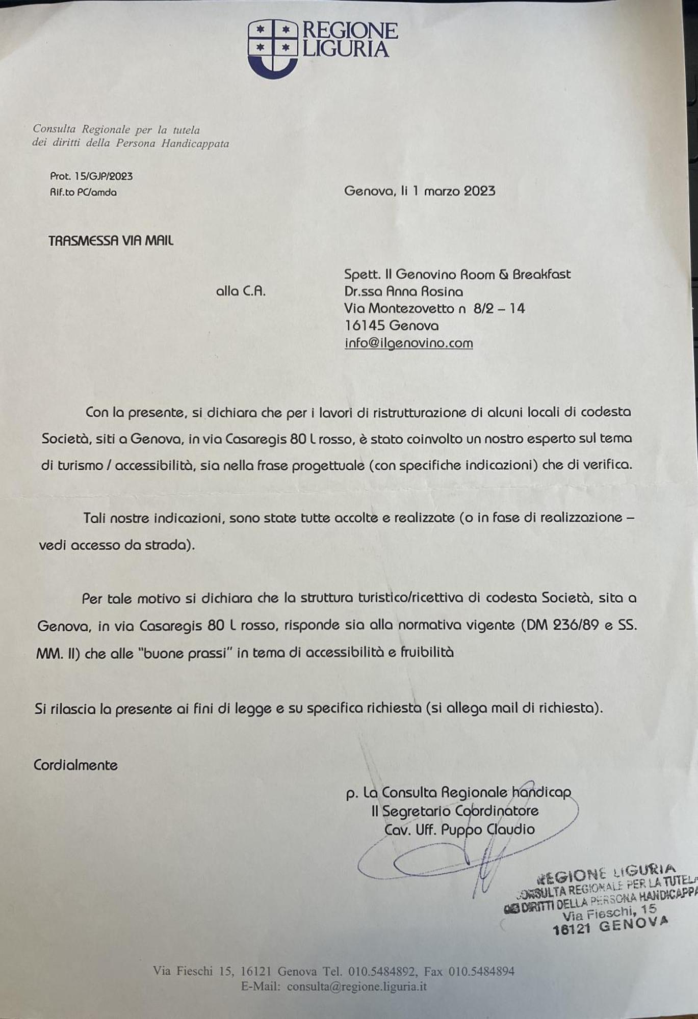 Appartamento Il Genovino Caffa Genova Esterno foto
